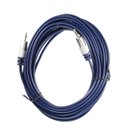 Ver imagem 4 de Kit 4 Cabos P2 Stereo + P2 Stereo Metal Profissional Azul 2m