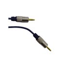 Ver imagem 2 de Kit 4 Cabos P2 Stereo + P2 Stereo Metal Profissional Azul 2m