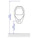 Ver imagem 3 de Mictório com Sifão Integrado Deca Branco Gelo M.715.17