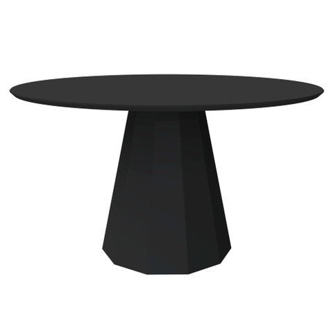 Mesa de Jantar Isis 1,35X1,35 Preto New Ceval