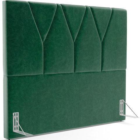 Cabeceira Cama Box Quenn 160 Cm Aurora W01 Facto Verde Musgo - Lyam Decor