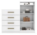 Ver imagem 7 de Conjunto Quarto Guarda Roupa e Comoda Ferrara Branco