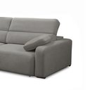 Ver imagem 5 de Sofá Decorativo Sala de Estar Ibiza 3 Lugares 220cm Reclinável e Retrátil Bouclê Cinza G89