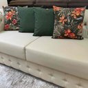 Ver imagem 2 de Capa de Almofada Verde Musgo Liso Impermeável 45x45cm