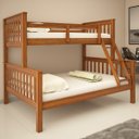 Ver imagem 1 de Beliche de Madeira com Cama de Casal Solteiro Totalità