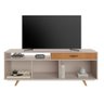 Rack para TV até 65'' Polegadas Impar JCM Móveis Off White/Cinamomo - 2