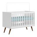 Ver imagem 1 de Berço para Bebê Ravi 74cm Branco Semi Brilho - Sallar Home