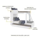 Ver imagem 4 de Treliche com Barra de Proteção para Colchão 188x78cm Branco