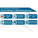 Ver imagem 5 de Cama Box Baú Queen: Colchão Espuma Castor D45 Black e White Air Double Face + Base Brown(158x198)