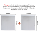 Ver imagem 2 de Persiana Pvc Trilho Metálico 200larg X 220alt (2 Pçs) - Branca