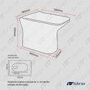 Ver imagem 5 de Vaso Sanitário Convencional Modelo Virentis Tubrax - Vab0030-c