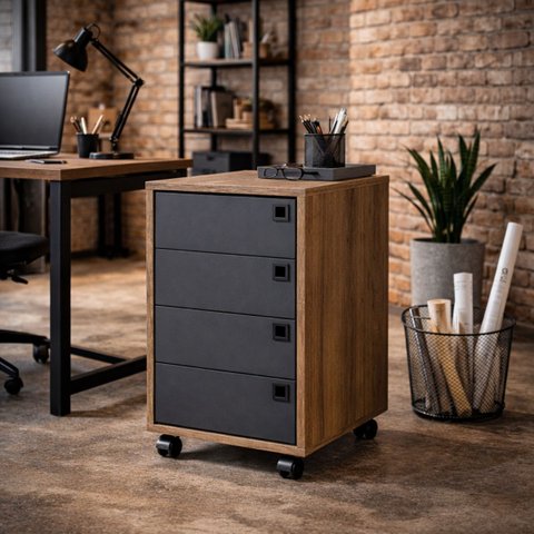 Gaveteiro Profissional P/ Escritório Industrial com Rodinha
