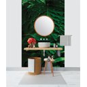 Ver imagem 1 de Papel de Parede 3D Painel 1,5M Folhas Verdes Artificial Viva Folhagem Auto Colante Vinílico Lavável