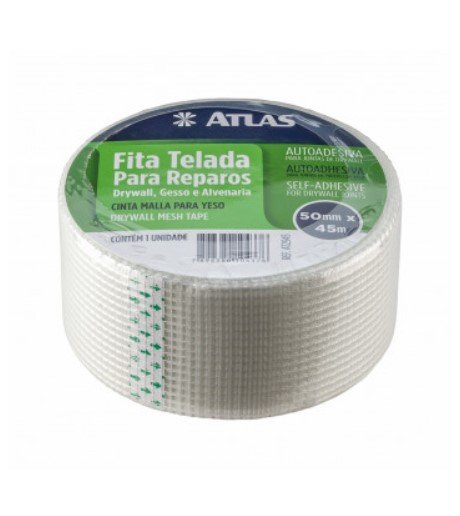 Fita Telada Reparos Drywall 50mmx45m Atlas - 2