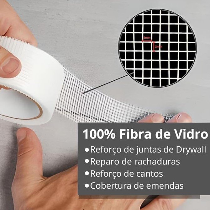 Fita Telada Reparos Drywall 50mmx45m Atlas - 4