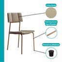 Ver imagem 7 de Conjunto de Sala de Jantar 6 Cadeiras Essence Carraro Freijó Rosê