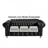 Sofá Luís Xv 3 Lugares Chesterfield Capitonê Vintage Clássic Bella Decor - 3