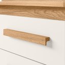 Ver imagem 2 de Armario Modulado Aereo Intenza 80cm com Puxador em Madeira:freijo/off White Cristal