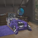 Ver imagem 2 de Jogo de Cama Infantil Lepper Wandinha Solteiro 3 Peças Microfibra Roxo