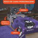 Ver imagem 3 de Jogo de Cama Infantil Lepper Wandinha Solteiro 3 Peças Microfibra Roxo