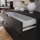 Ver imagem 3 de Cômoda 10 Gavetas 160cm Alice - Preto