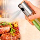 Ver imagem 4 de Kit 5 Porta Azeite Vinagre Spray Galheteiro Dosador Aço Inox 100ml