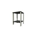 Ver imagem 1 de Mesa de Cabeceira Mesa de Apoio Mesa Auxiliar Mesa Lateral. Cor: Branco e Preto