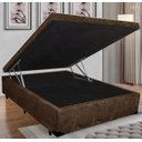 Ver imagem 3 de Cama Box Boraboox Baú Casal Marrom Suede