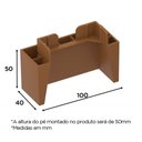 Ver imagem 2 de Kit Pé U 8 Unidades para Guarda Roupas Henn