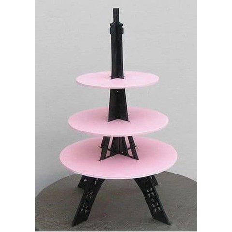 Bandeja/suporte Tipo Torre para Doces e Bolos em Mdf