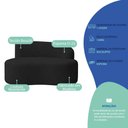 Ver imagem 7 de Sofá Curvo Malta 1 Lugar Compacto Moderno Luxo Bouclé Preto