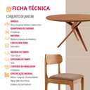 Ver imagem 6 de Sala de Jantar Mesa Ballare 135cm Tampo Laminado Redondo com 4 Cadeiras Star