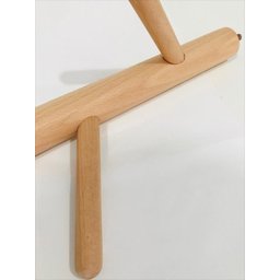 Mancebo de Madeira para Pendurar Roupas com 8 Ganchos 175cm - 4
