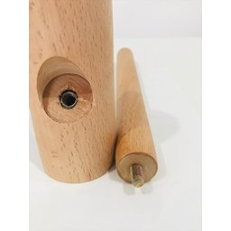 Mancebo de Madeira para Pendurar Roupas com 8 Ganchos 175cm - 8
