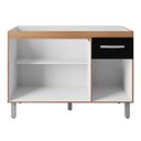 Ver imagem 2 de Balcão Lírio 3 Portas 1 Gaveta Cozinha Mb1 120cm