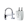 Kit Torneira Monocomando de Parede Cromada Cozinha + Aquecedor Lorenzetti Versátil 127v - 1