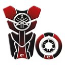 Ver imagem 1 de Kit Adesivo Protetor Tanque e Bocal Moto Yamaha Diapasão Vermelho 1