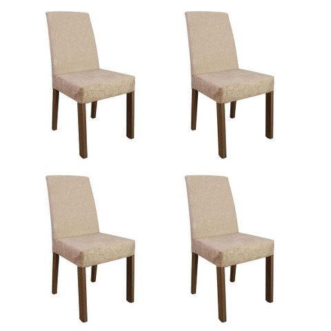 Kit 4 Cadeiras de Jantar 4255 Rustic/imperial Madesa Rustic/imperial
