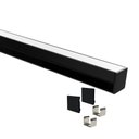 Ver imagem 1 de Perfil de Sobrepor Taschibra para Fita de Led Apex 24 com 1 Metro Preto
