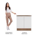 Ver imagem 6 de Balcão Madesa Stella 80 cm 2 Portas Rustic/Branco