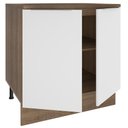 Ver imagem 5 de Balcão Madesa Stella 80 cm 2 Portas Rustic/Branco