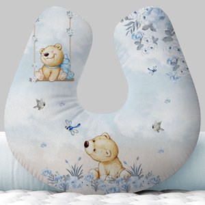 Almofada de Amamentação Travesseiro Urso Jardim Encantado Borboletas Am227
