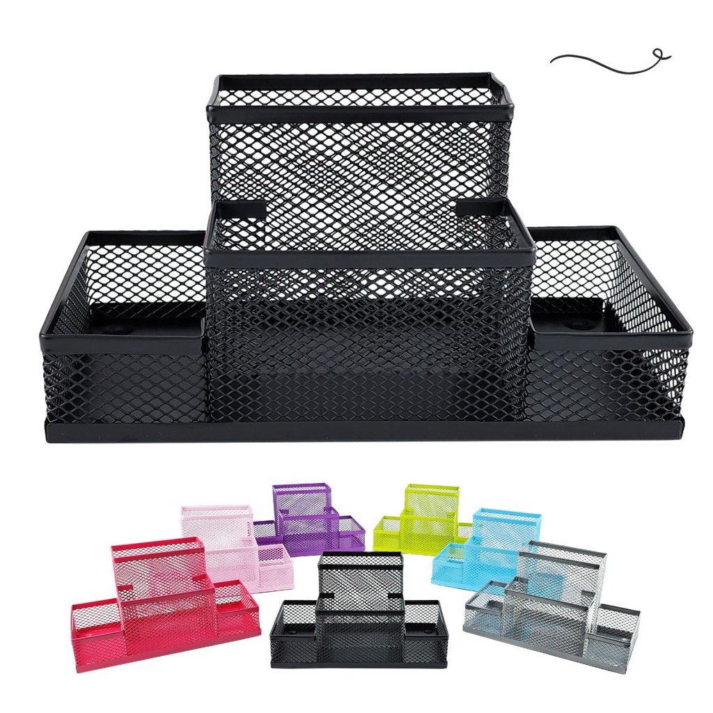 Kit Organizador Porta Caneta Porta Treco Porta Lapis Organizador de Mesa Escritório Home Office - Pr