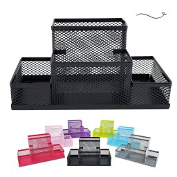 Kit Organizador Porta Caneta Porta Treco Porta Lapis Organizador de Mesa Escritório Home Office - Pr - 1
