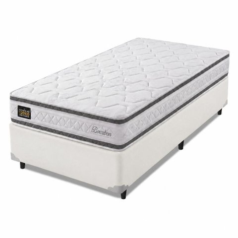 Cama Box Solteiro Molas Ensacadas Bourbon 88x188x58cm Hellen