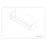 Kit 2 Porta Livros Nicho em Mdf 80cm Branco - 5