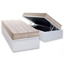 Ver imagem 1 de Conjunto Box Baú Solteiro Colchão Espuma Paropas D28 - Master Ag80 Clean Double Face 17 + Base Crc