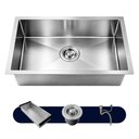 Ver imagem 4 de Cuba de Cozinha Pia Retangular Gourmet Embutir Sobrepor 60x40 Aço Inox 304 Escovada Prata Brinovar