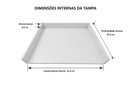 Ver imagem 3 de Tampa de Proteção Fogão Cooktop 1 Boca MDF Branco 31x51x6,5