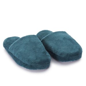 Pantufa Plush Daju Turquesa 35/36 Adulto Chinelo de Pano